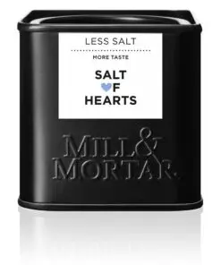 Zwart blik Mill & Mortar Salt of Hearts kruidenmix 60 gram