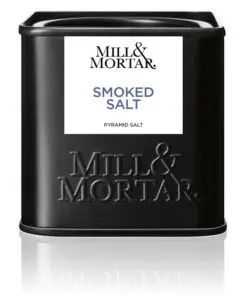 Mill & Mortar Smoked Salt gerookt piramidezout in zwart blik