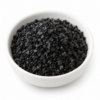 Hawaii zout zwart – Black Lava in witte kom