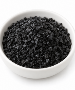 Hawaii zout zwart – Black Lava in witte kom
