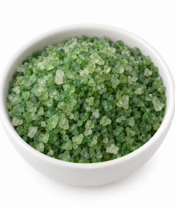 Hawaii zout groen – Bamboo Jade in witte kom