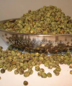 Peperbes groen heel - groene peperbollen online kopen bij Kruidenkaravaan